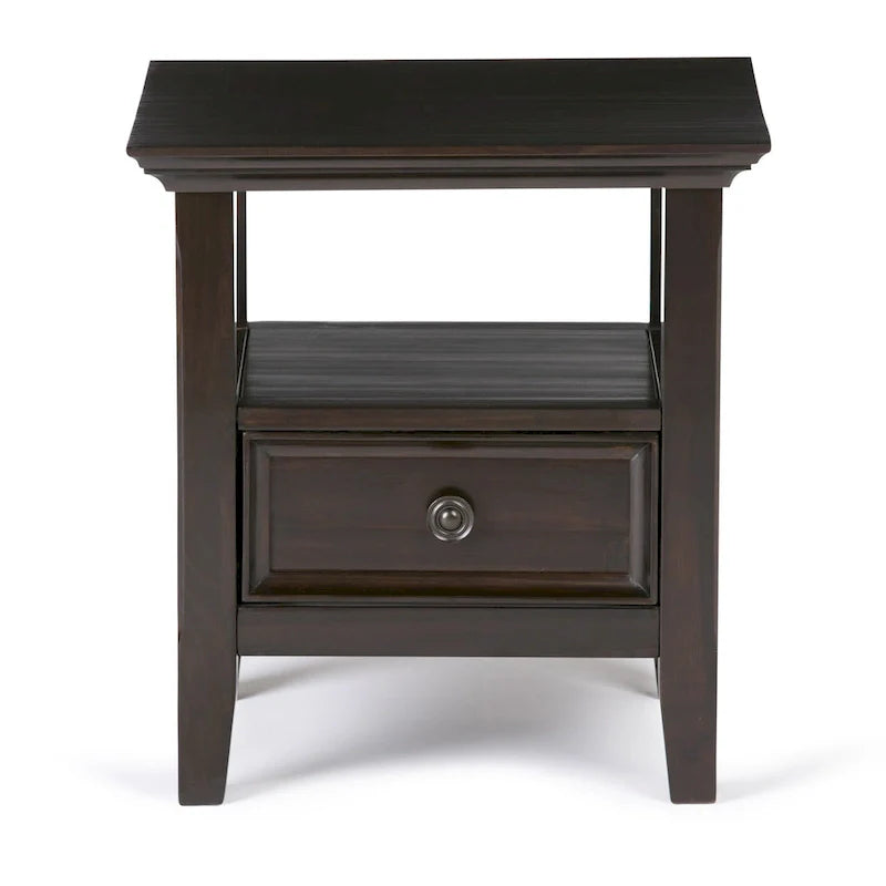 WYNDENHALL Halifax Table d'appoint carrée en bois massif de 48,26 cm – 48,26 cm de large