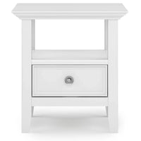 WYNDENHALL Halifax Table d'appoint carrée en bois massif de 48,26 cm – 48,26 cm de large