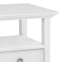 WYNDENHALL Halifax Table d'appoint carrée en bois massif de 48,26 cm – 48,26 cm de large