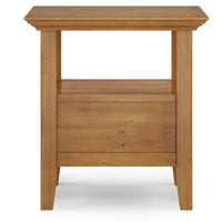 WYNDENHALL Halifax Table d'appoint carrée en bois massif de 48,26 cm – 48,26 cm de large