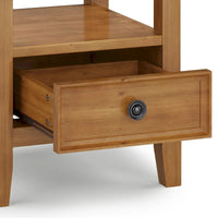WYNDENHALL Halifax Table d'appoint carrée en bois massif de 48,26 cm – 48,26 cm de large