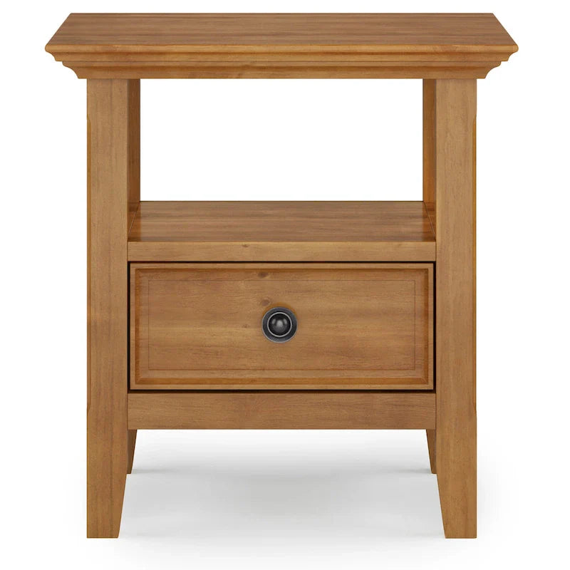 WYNDENHALL Halifax Table d'appoint carrée en bois massif de 48,26 cm – 48,26 cm de large