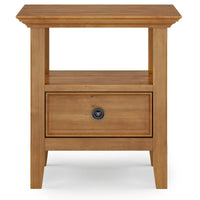 WYNDENHALL Halifax Table d'appoint carrée en bois massif de 48,26 cm – 48,26 cm de large