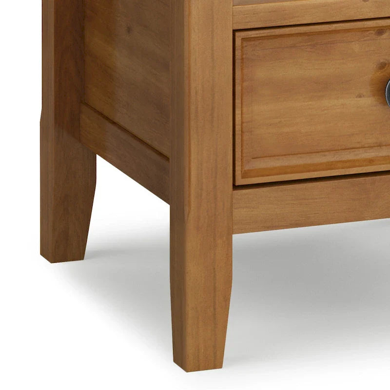 WYNDENHALL Halifax Table d'appoint carrée en bois massif de 48,26 cm – 48,26 cm de large
