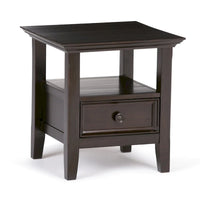 WYNDENHALL Halifax Table d'appoint carrée en bois massif de 48,26 cm – 48,26 cm de large