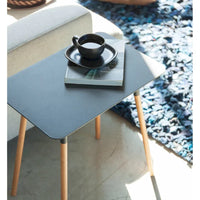 Table d'appoint Yamazaki Home, acier, supporte 10 kg, assemblage minimal - L 30 x l 45 x H 50 cm