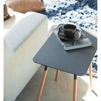 Table d'appoint Yamazaki Home, acier, supporte 10 kg, assemblage minimal - L 30 x l 45 x H 50 cm