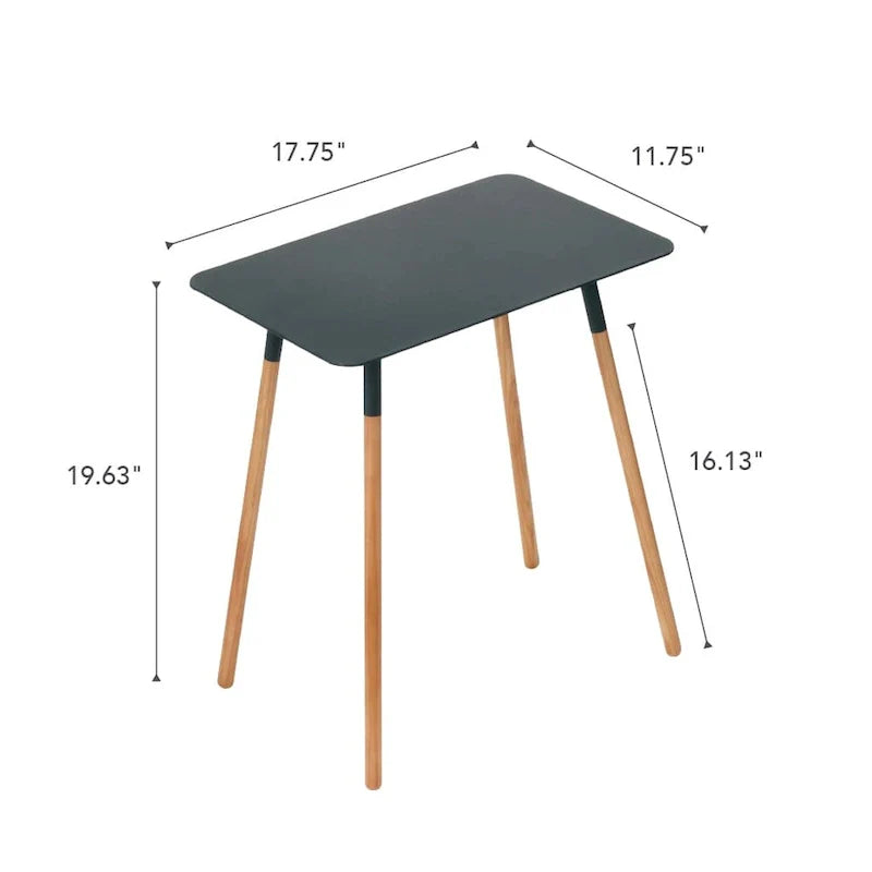Table d'appoint Yamazaki Home, acier, supporte 10 kg, assemblage minimal - L 30 x l 45 x H 50 cm