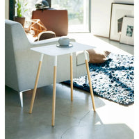 Table d'appoint Yamazaki Home, acier, supporte 10 kg, assemblage minimal - L 30 x l 45 x H 50 cm