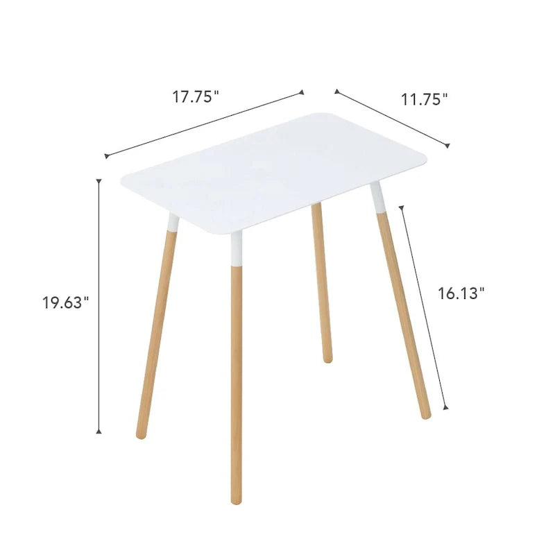 Table d'appoint Yamazaki Home, acier, supporte 10 kg, assemblage minimal - L 30 x l 45 x H 50 cm