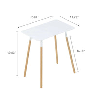 Table d'appoint Yamazaki Home, acier, supporte 10 kg, assemblage minimal - L 30 x l 45 x H 50 cm
