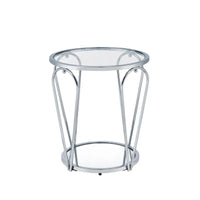 Ensemble de tables basses Gable Glam en verre 2 pièces avec étagère par Furniture of America