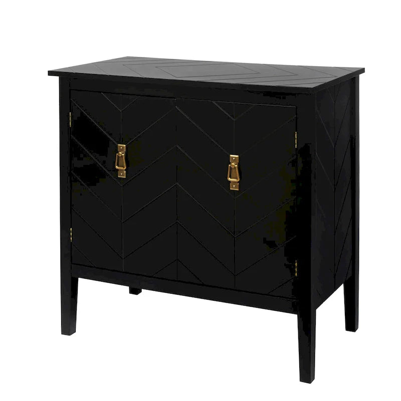 Armoires en bois à 2 portes, buffet de style vintage en bois