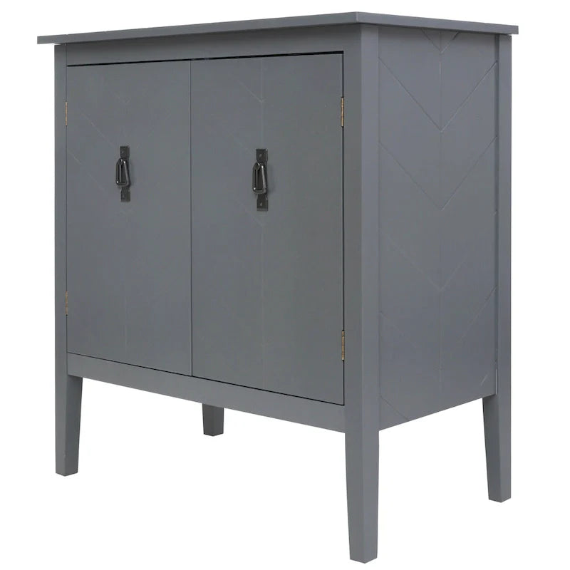 Armoires en bois à 2 portes, buffet de style vintage en bois