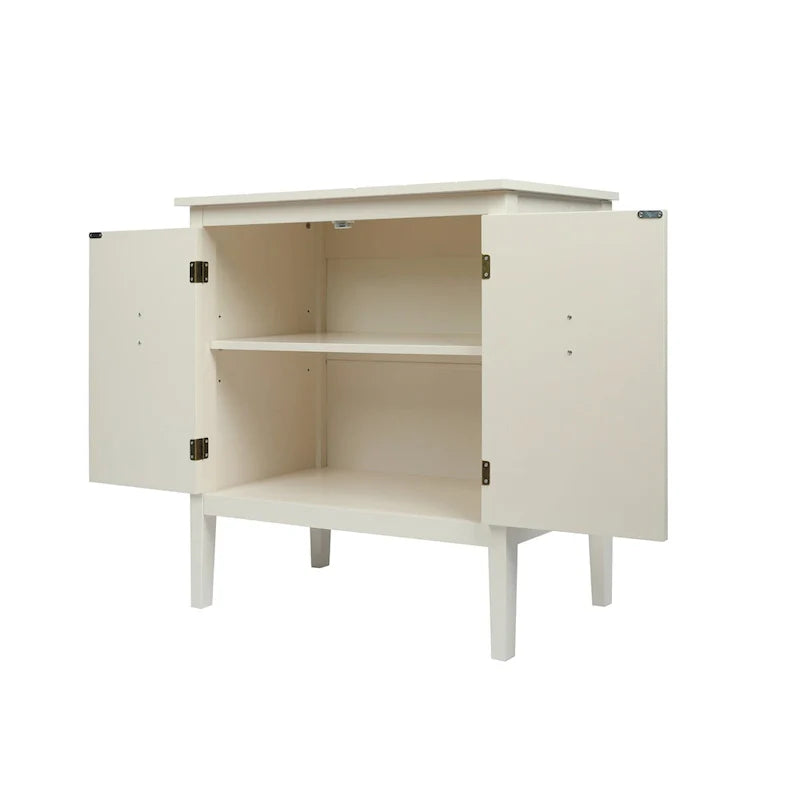 Armoires en bois à 2 portes, buffet de style vintage en bois