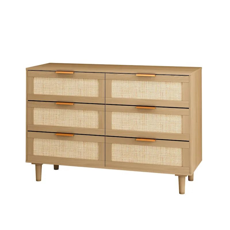 Commode en rotin 6 tiroirs tiroir en rotin,