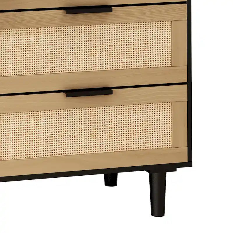 Commode en rotin 6 tiroirs tiroir en rotin,