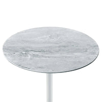 Table d'appoint avec plateau en marbre réglable en hauteur