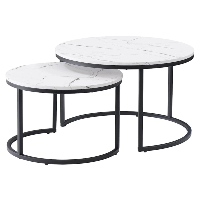 Lot de 2 tables basses gigognes