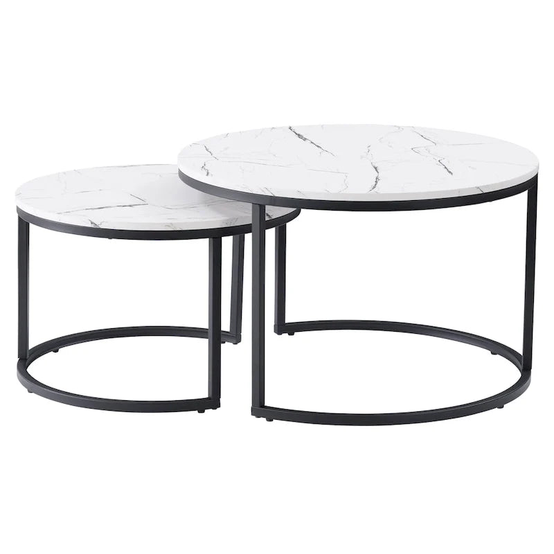 Lot de 2 tables basses gigognes