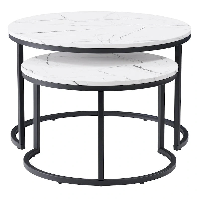 Lot de 2 tables basses gigognes