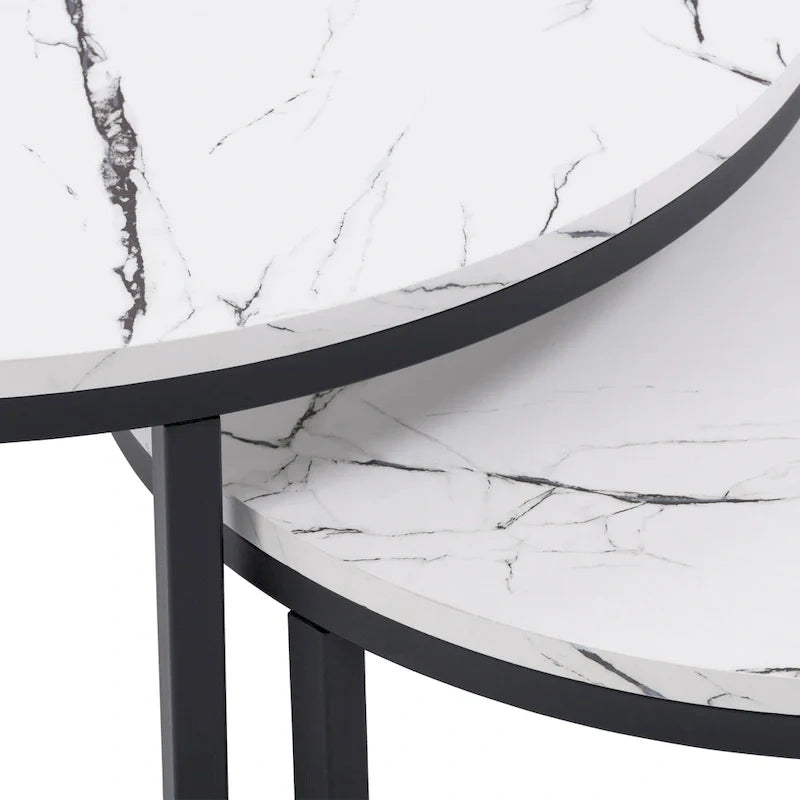 Lot de 2 tables basses gigognes