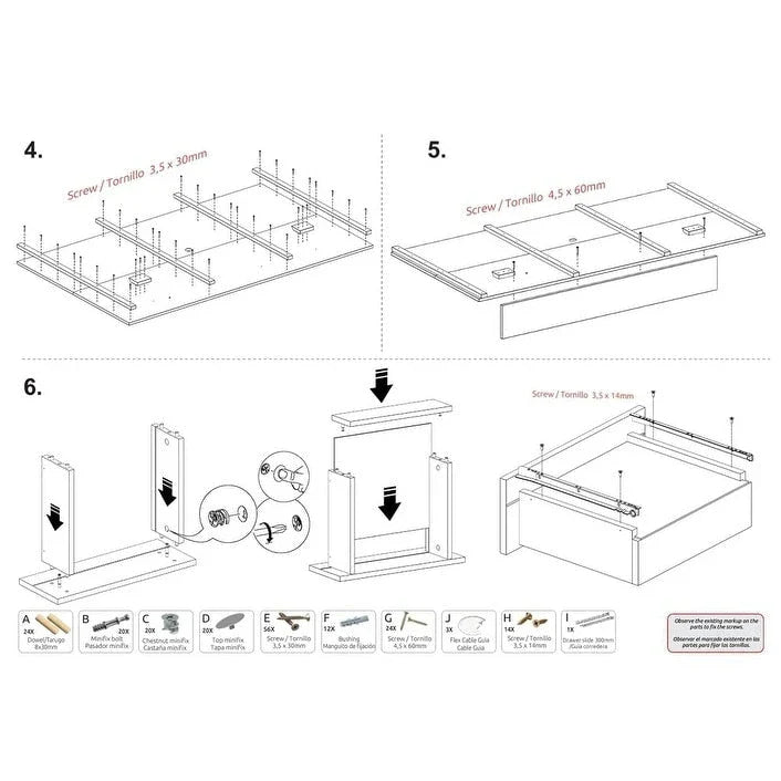 Étagère murale TV Midtown Concept pour TV 70 pouces