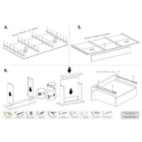 Étagère murale TV Midtown Concept pour TV 70 pouces