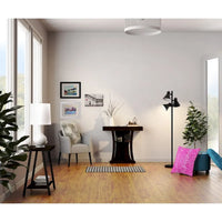 Table d'appoint étroite Leick Home Empiria avec étagère et cadre en métal