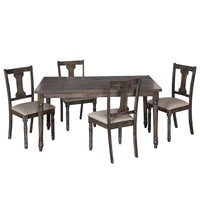 Ensemble de salle à manger 5 pièces Simple Living en bois brûlé