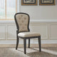 Chaise d'appoint à dossier capitonné rembourrée style ferme Americana (lot de 2)