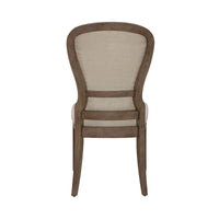 Chaise d'appoint à dossier capitonné rembourrée style ferme Americana (lot de 2)