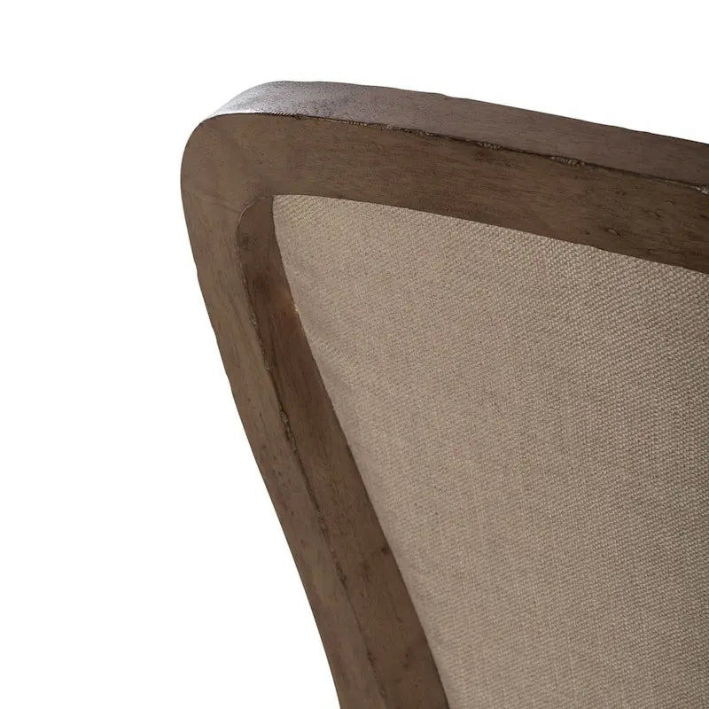 Chaise d'appoint à dossier capitonné rembourrée style ferme Americana (lot de 2)