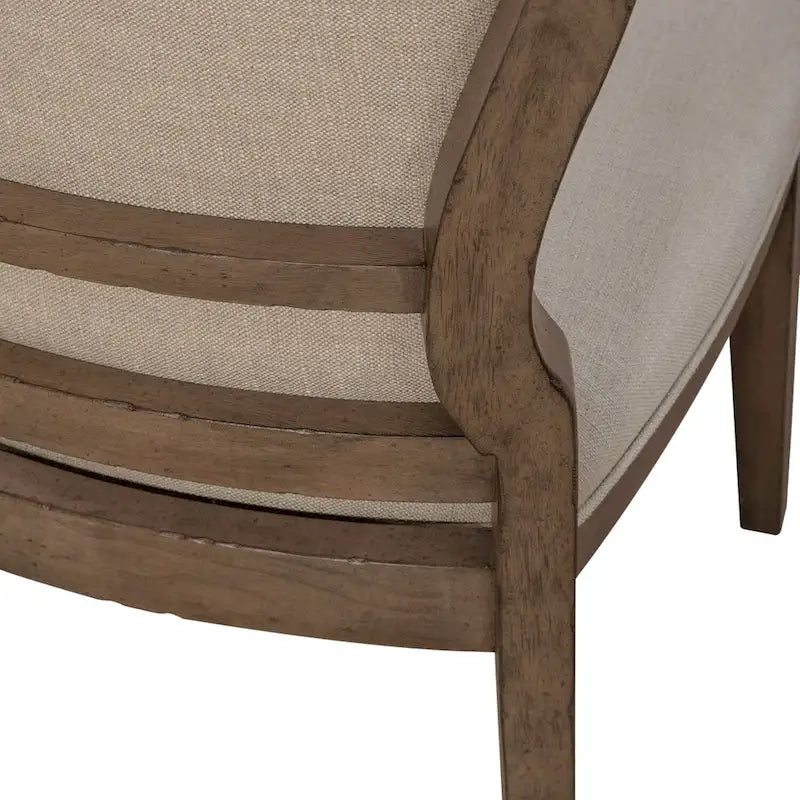 Chaise d'appoint à dossier capitonné rembourrée style ferme Americana (lot de 2)