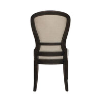 Chaise d'appoint à dossier capitonné rembourrée style ferme Americana (lot de 2)