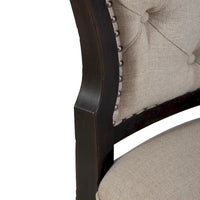 Chaise d'appoint à dossier capitonné rembourrée style ferme Americana (lot de 2)