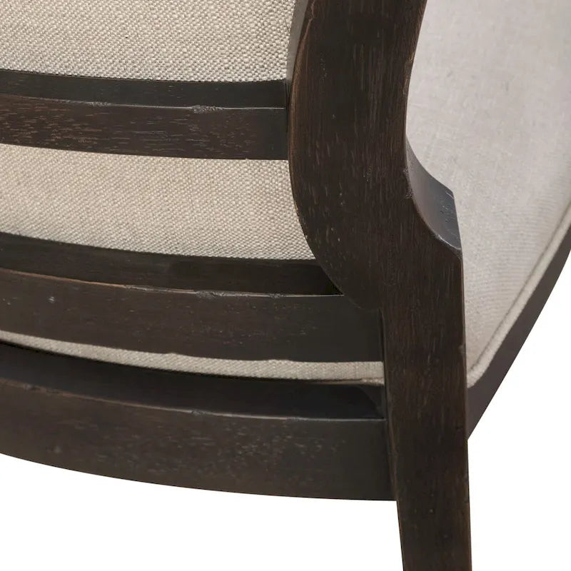 Chaise d'appoint à dossier capitonné rembourrée style ferme Americana (lot de 2)