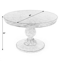 Table à manger piédestal ronde Evie 48