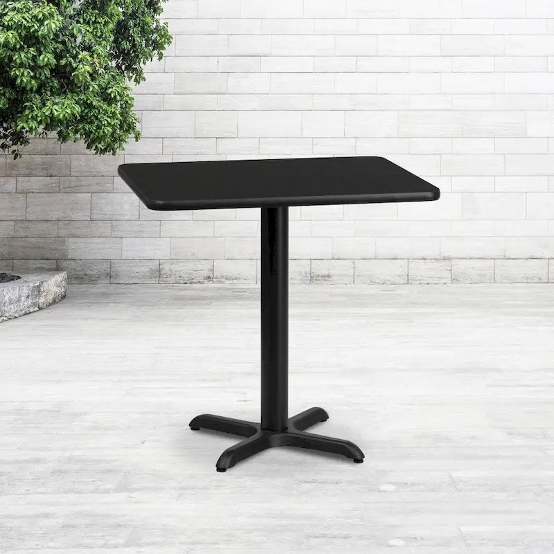 Plateau de table rectangulaire stratifié 24 x 30 avec base de table hauteur 22 x 22 - 24L x 30P x 31,125H