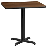Plateau de table rectangulaire stratifié 24 x 30 avec base de table hauteur 22 x 22 - 24L x 30P x 31,125H