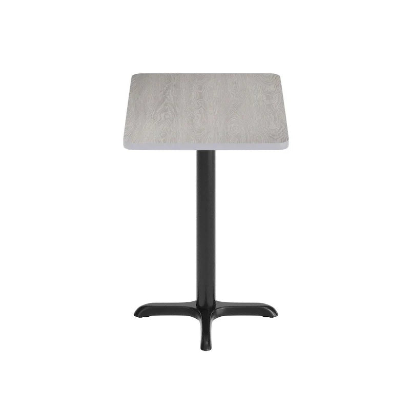 Plateau de table rectangulaire stratifié 24 x 30 avec base de table hauteur 22 x 22 - 24L x 30P x 31,125H