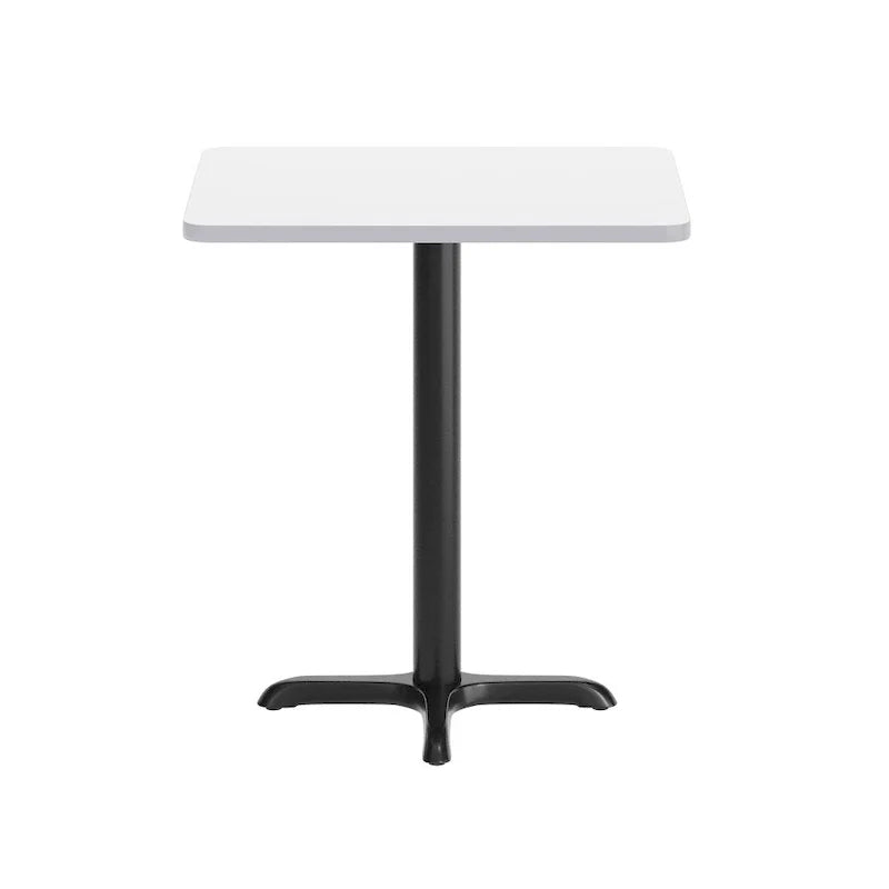 Plateau de table rectangulaire stratifié 24 x 30 avec base de table hauteur 22 x 22 - 24L x 30P x 31,125H