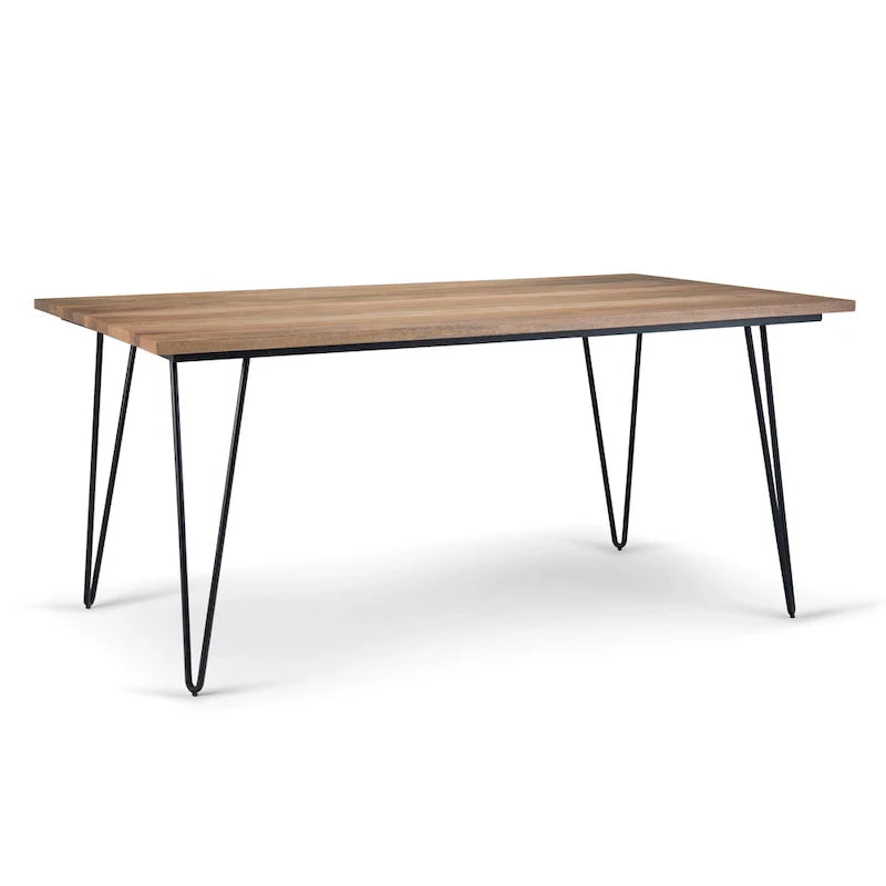 Table à manger industrielle en bois Moreno WYNDENHALL