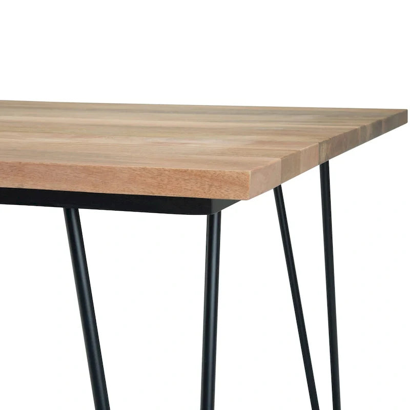 Table à manger industrielle en bois Moreno WYNDENHALL