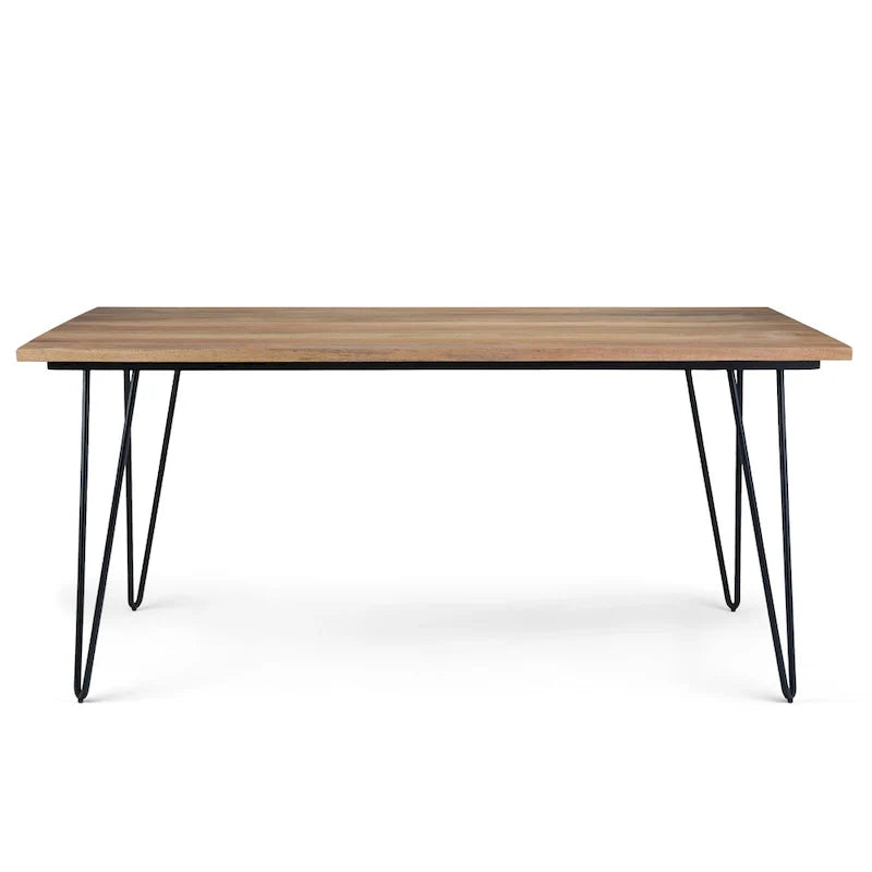 Table à manger industrielle en bois Moreno WYNDENHALL