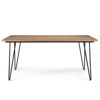 Table à manger industrielle en bois Moreno WYNDENHALL