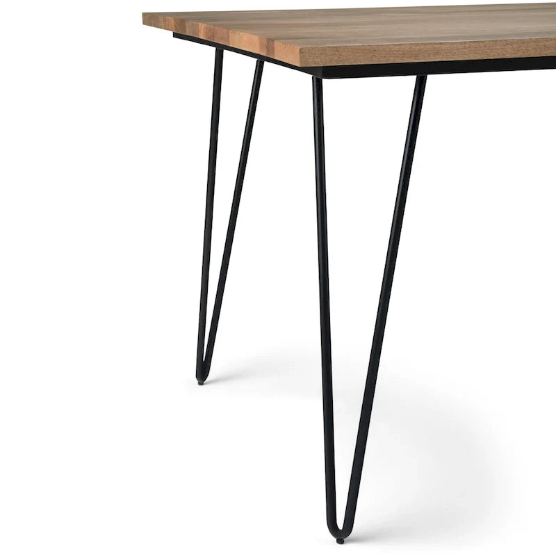 Table à manger industrielle en bois Moreno WYNDENHALL