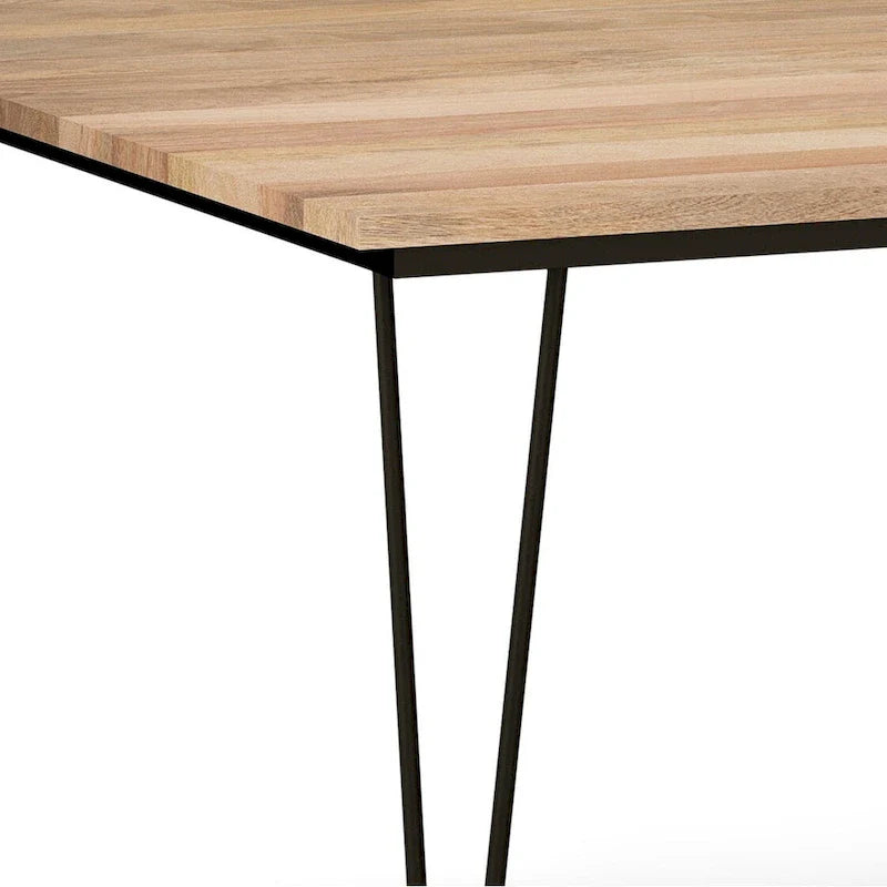 Table à manger industrielle en bois Moreno WYNDENHALL