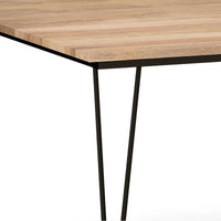 Table à manger industrielle en bois Moreno WYNDENHALL