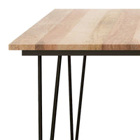 Table à manger industrielle en bois Moreno WYNDENHALL